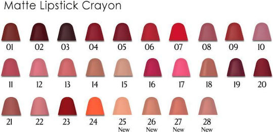 Golden Rose Matte Crayon Long Lasting Pencil Lipstick Matte 04 3.5gr