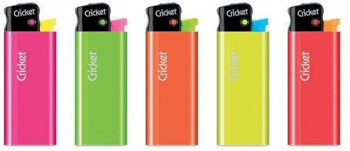 Cricket Αναπτήρας Flamme in Mehrfarbig Farbe Mini Fluo 25 Stk. 25Stück