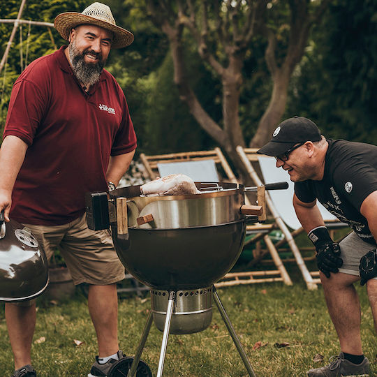 Moesta BBQ Smokin Pizzaring Δαχτυλίδι Στήριξης για Kettle Βάση για Wok από Ανοξείδωτο Ατσάλι