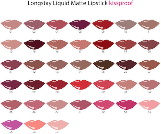 Golden Rose Longstay Liquid Matte Kissproof Liquid Lipstick Matte 47 5.5gr