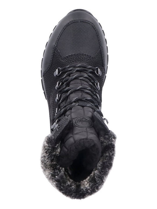 Ghete dama de piele Negru