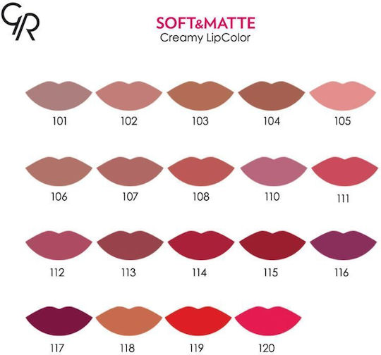 Golden Rose Soft & Matte Creamy Long Lasting Liquid Lipstick Matte 110 5.5gr