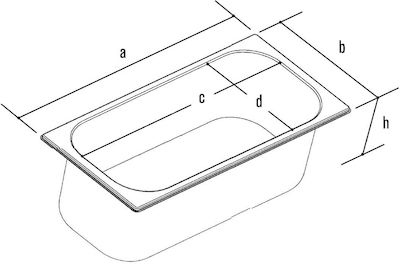 Ronda VG 3612 Commercial Ice Cream Container 5.2lt