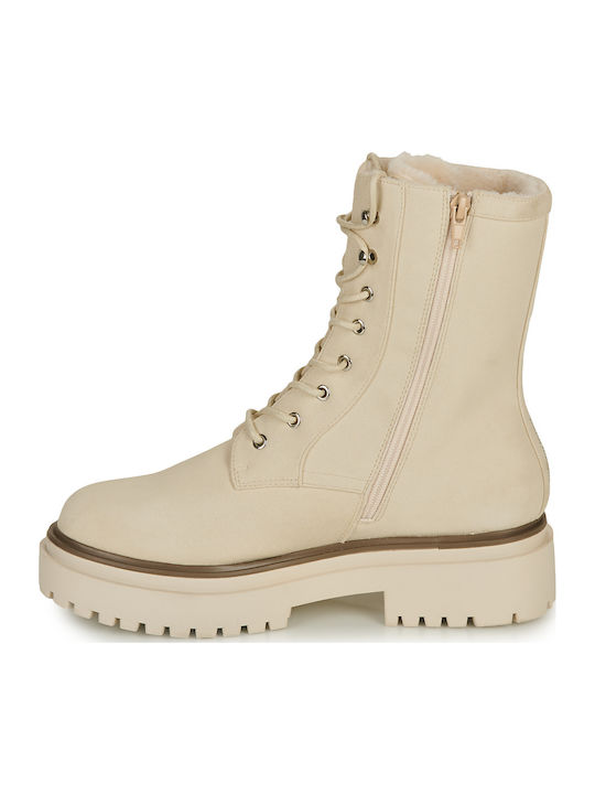 Stiefeletten Damen Beige