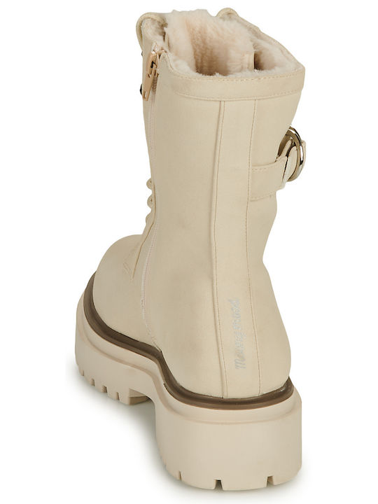 Stiefeletten Damen Beige