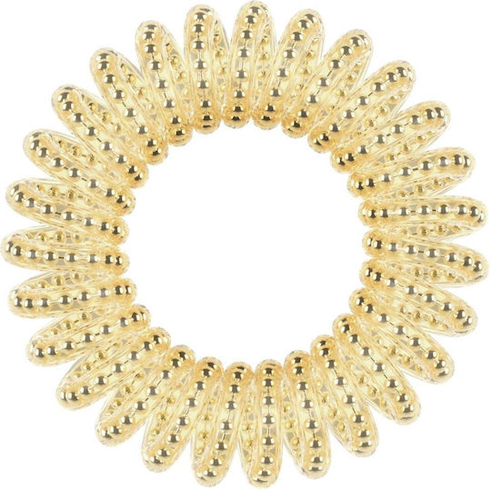 Invisibobble Original Time to Shine Gold Rush Σετ Σπιράλ Λαστιχάκια 3τμχ