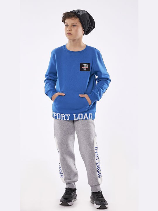 Hashtag Kids Sweatpants Set Blue 2pcs