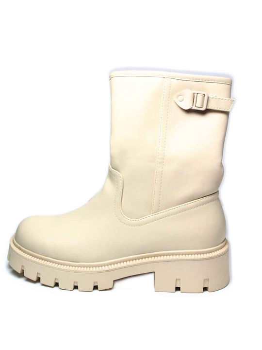 Alta Moda Damen Knöchelstiefel Beige