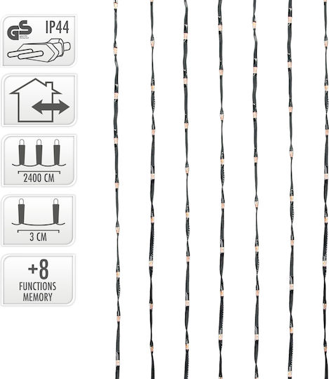 800 Lichterketten LED 24m. Warmes Weiß in Zeichenfolge 1Stück