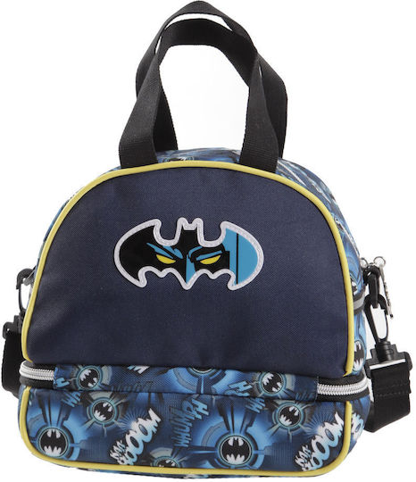 Graffiti Σχολικό Τσαντάκι Φαγητού Ώμου 4.5lt Μπλε Batman 20x16x22cm