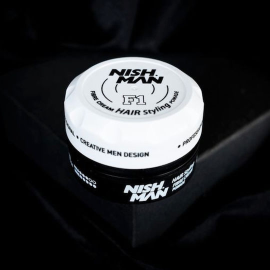 NISHMAN Fibre Cream Hair Styling Pomade F1 για Μεσαίο Κράτημα & Ματ Αποτέλεσμα 100ml