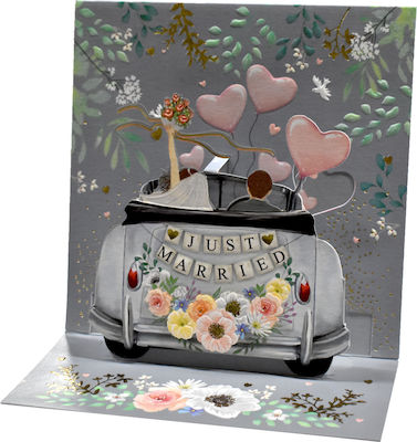 Greeting Card Wedding 3D 16x16cm