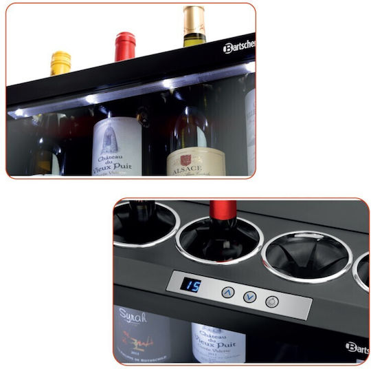 Bartscher Commercial Wine Refrigerator +5°C / +18°C L48 x W26 x H26cm