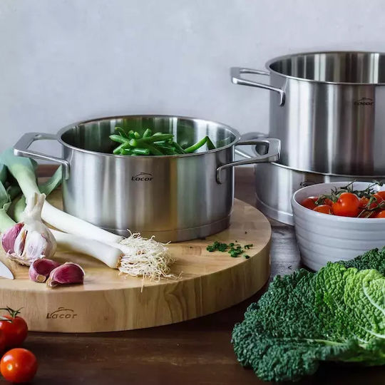 Lacor Foodie Inoxidabilă Aparat de gătit sub presiune Cu Capacitatea 10lt cu Diametru 28cm.
