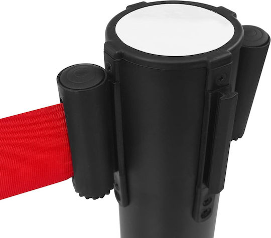 vidaXL Safety Barrier Post Red Black 4 pieces 2m 149577