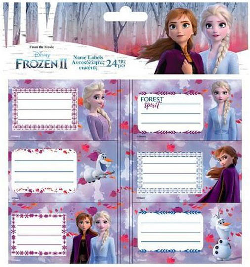 Diakakis Етикети Тетрадки Puffy Frozen 2 24бр