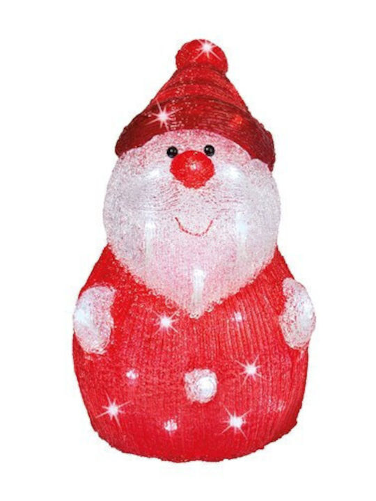 Kaemingk Outdoor Illuminated Santa Claus Red 37cm