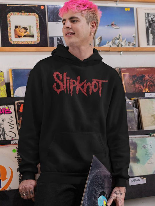 TKT Блуза с качулка Slipknot Черен
