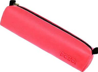 Polo Pencil Case Barrel with 1 Compartment Pink