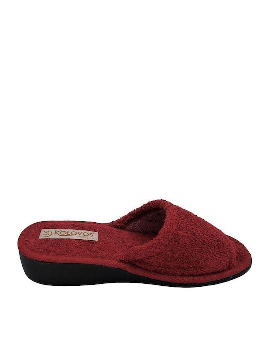 Terry Winter Women's Slippers Burgundy