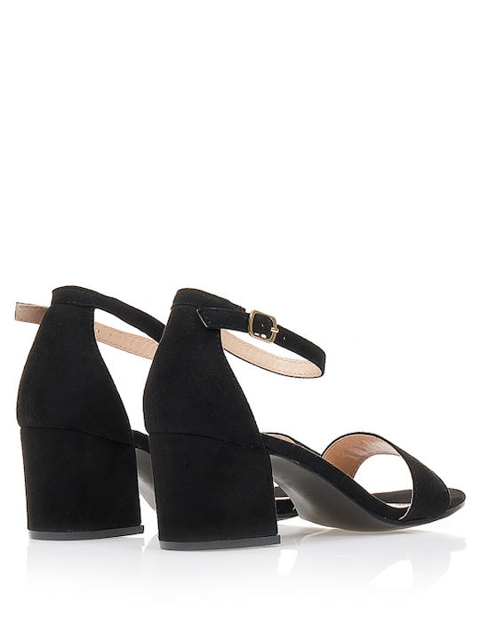 Suede Sandals Black