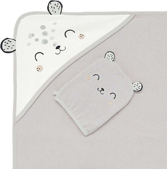 Petit Beguin Kids Beach Poncho Gray 75 x 75cm
