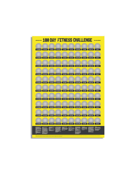 Out of the Blue Poster 100 Days of Physical Exercise Wellness 42x60cm