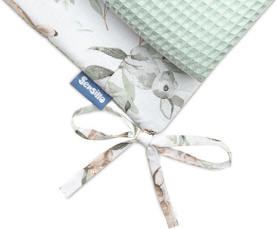 Sensillo Crib Bumpers Classic Inside Green 30x180cm