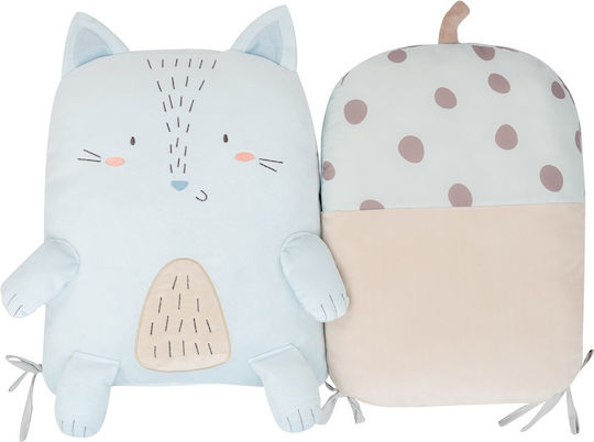 Kikka Boo Little Fox Crib Bumper Inside Light Blue 35x180cm