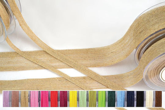 Kappa Decor Burlap Ribbon Yellow 12mm 9m 1pcs