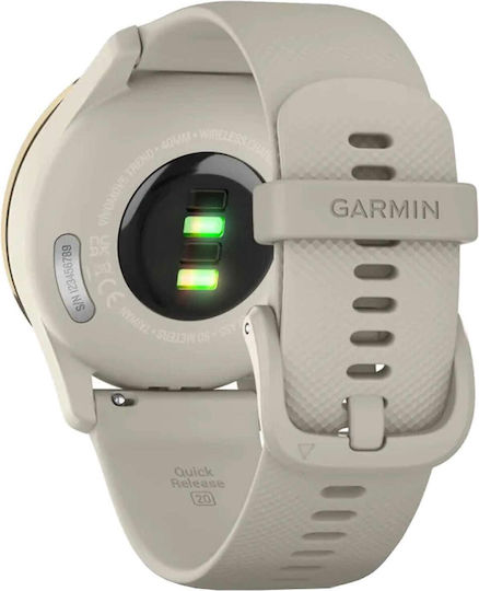 Garmin vívomove Trend Неръждаема стомана 40мм Смартчасовник с Пулсомер (Cream Gold)