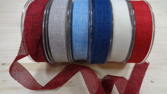 Kappa Decor Burlap Ribbon Beige 15mm 18.5m 1pcs