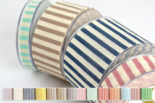 Kappa Decor material textil Panglică Cu dungi Galben 9metri cu lățime 25mm