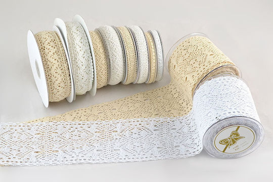 Kappa Decor Lace Ribbon Beige 13mm 9.2m 1pcs
