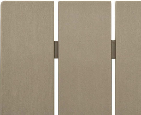 Outdoor-Sessel Hölzernes Braun 75x88.5x89.5εκ.