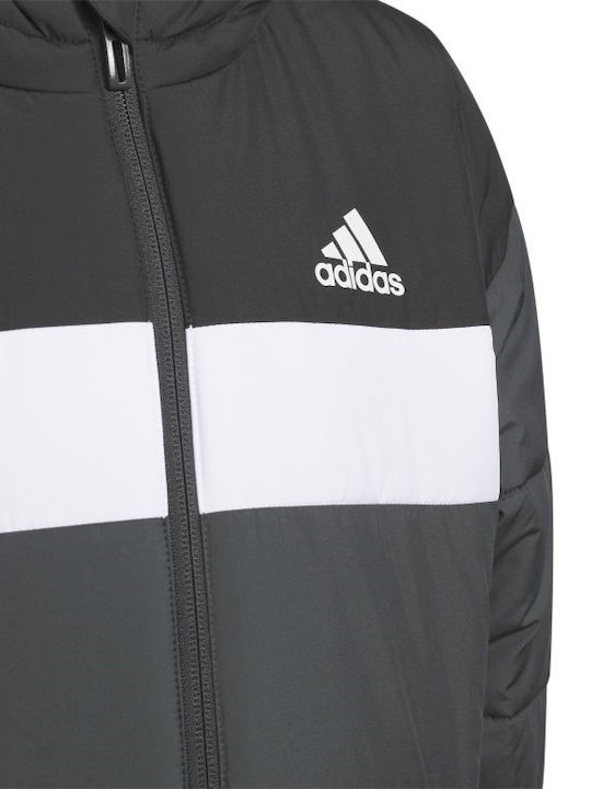 Kids' Sports Jacket Short with Hood Black