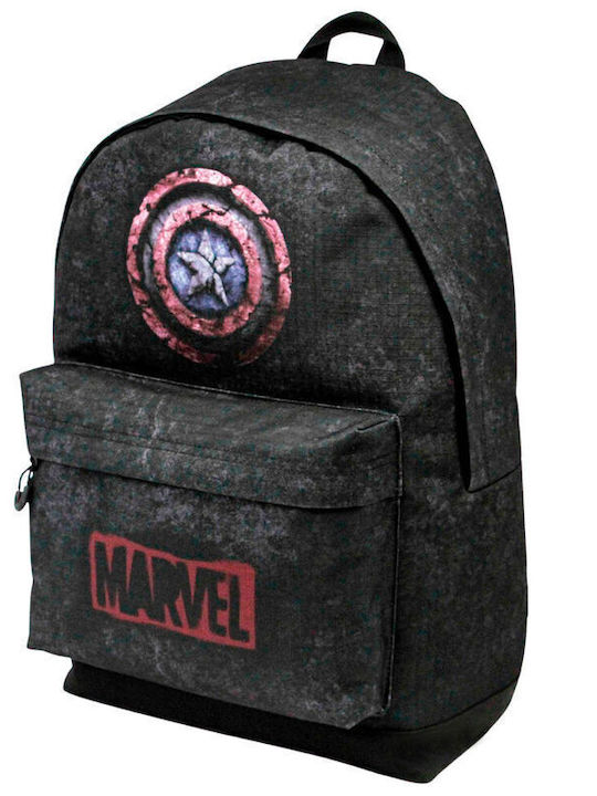 Karactermania Marvel Captain America Schulranzen Rucksack Junior High-High School in Schwarz Farbe