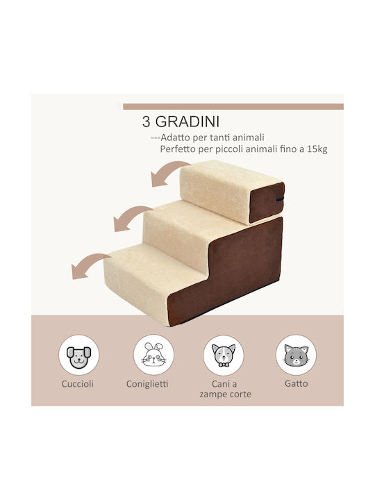 Pawhut Ladder Fabric Toy Dog 54εκ. Brown 1pcs