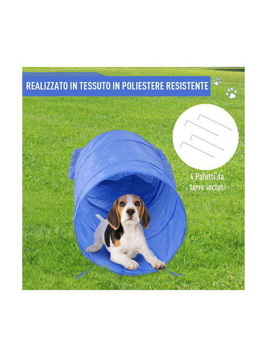 Pawhut Agility Set Trainingspielzeug Hund Blau