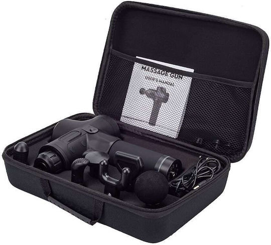 VSL Sports Hypergun X Пистолет Масаж Shiatsu за Врат Кръст Гръб Крака Тяло и Ръце против целулит с Вибрация Черен