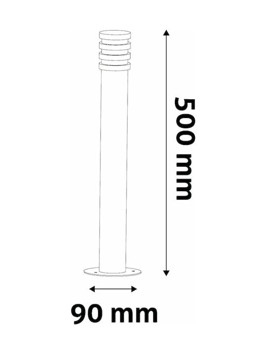 Avide AOLPL-SUN-WW-B Outdoor Floor Lamp Small Post LED 1.5W with Warm White Light IP44 Black