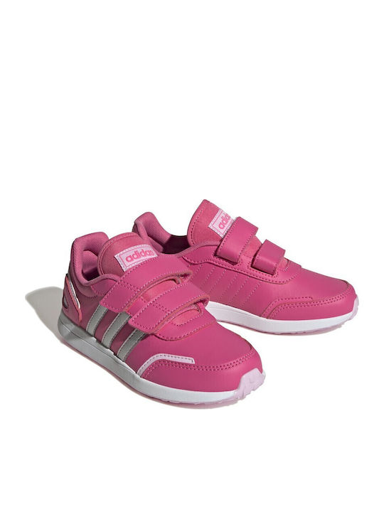 Vs Switch 3 CF C Waterproof Kids Sports Shoes Running with Hoop & Loop Closure Pink