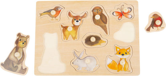Wooden Kids Peg Puzzle for 1+ Years 9pcs Small Foot