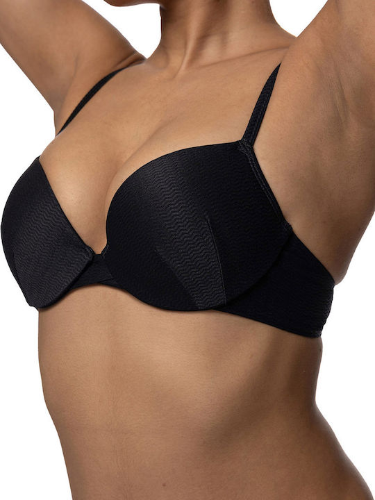 Underwire Bikini Bra Curacao with Adjustable Straps Black