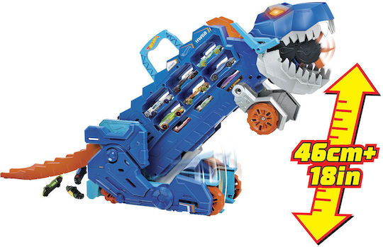 Hot Wheels City Ultimate T-Rex Transporter Track Mega Transporter 1:64 for Ages 4+
