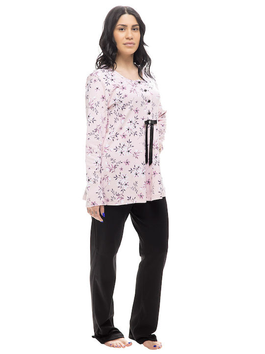 Koyote Winter Women's Pyjama Set Cotton Black