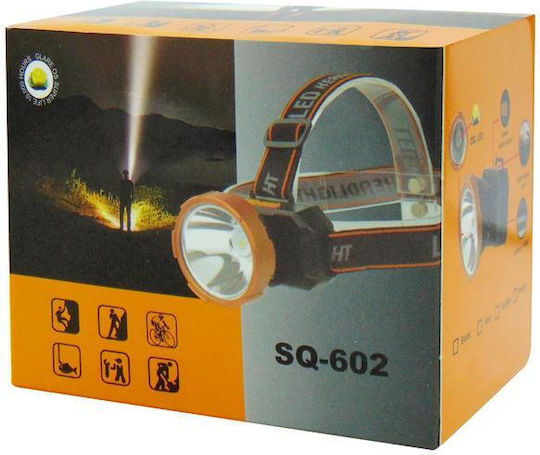 Rechargeable Headlamp LED Waterproof IP45 with Maximum Brightness 150lm SQ-602