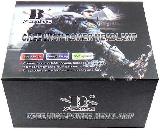Rechargeable Headlamp LED IP55 with Maximum Brightness 2000lm BL-T50 Black