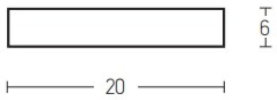 Zambelis Lights Модерен Осветително тяло За стена с фасунга G9 Бял 20x10x6см.