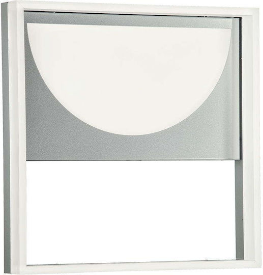 Ondaluce Leuchte Wand LED Silber 25x25x9cm Ondaluce Leuchte Wand LED Silber 25x25x9cm
